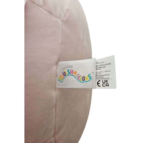 Squishmallows Kellytoy Clay Pink Cow Squishy Soft Plush 16" Spotted Belly White - Picture 5 of 9